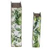 Botanical And Book Boxes (Set of 2) - White / Green