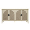 Rattan 4 Door Cabinet, Suitable For Bedroom - Natural Rattan 4 Door Cabinet, Suitable For Bedroom - Natural