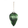 Tear Drop Ornament, Glass Decorative Hanging Christmas Tree Ornaments For Holiday Party Decorations (Set of 6) - Green Tear Drop Ornament, Glass Decorative Hanging Christmas Tree Ornaments For Holiday Party Decorations (Set of 6) - Green