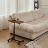 Height Adjustable Sofa Side C Shape Table, Laptop Holder End Stand Desk - Brown Height Adjustable Sofa Side C Shape Table, Laptop Holder End Stand Desk - Brown