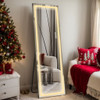LED Mirror Full Length Mirror With Lights Wide Standing Tall Full Size Mirror For Bedroom Giant Full Body Mirror Large Floor Mirror With Lights Stand Up Dressing, Big Lighted Mirror - Black LED Mirror Full Length Mirror With Lights Wide Standing Tall Full Size Mirror For Bedroom Giant Full Body Mirror Large Floor Mirror With Lights Stand Up Dressing, Big Lighted Mirror - Black