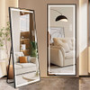 LED Mirror Full Length Mirror With Lights Wide Standing Tall Full Size Mirror For Bedroom Giant Full Body Mirror Large Floor Mirror With Lights Stand Up Dressing, Big Lighted Mirror - Black LED Mirror Full Length Mirror With Lights Wide Standing Tall Full Size Mirror For Bedroom Giant Full Body Mirror Large Floor Mirror With Lights Stand Up Dressing, Big Lighted Mirror - Black