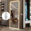 Full Length Mirror Lighted Vanity Body Mirror LED Mirror Wall-Mounted Mirror Big Size Rounded Corners, Bedroom, Living Room, Dressing Room, Hotel - Clear Full Length Mirror Lighted Vanity Body Mirror LED Mirror Wall-Mounted Mirror Big Size Rounded Corners, Bedroom, Living Room, Dressing Room, Hotel - Clear