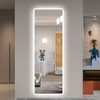 Full Length Mirror Lighted Vanity Body Mirror LED Mirror Wall-Mounted Mirror Big Size Rounded Corners, Bedroom, Living Room, Dressing Room, Hotel - Clear Full Length Mirror Lighted Vanity Body Mirror LED Mirror Wall-Mounted Mirror Big Size Rounded Corners, Bedroom, Living Room, Dressing Room, Hotel - Clear