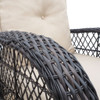 Garden Rocking Chair, Outdoor Rattan Rocker Chair With All-Weather Hand-Woven Resin Wicker, Patio Relaxing Lounge Furniture With Powder-Coated Metal Frame For Backyard, Porch - Brown / Beige Garden Rocking Chair, Outdoor Rattan Rocker Chair With All-Weather Hand-Woven Resin Wicker, Patio Relaxing Lounge Furniture With Powder-Coated Metal Frame For Backyard, Porch - Brown / Beige