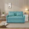 3 In 1 Convertible Sleeper Sofa Bed, Modern Fabric Loveseat Futon Sofa Couch With Pullout Bed, Small Love Seat Lounge Sofa With Reclining Backrest, Furniture For Living Room 3 In 1 Convertible Sleeper Sofa Bed, Modern Fabric Loveseat Futon Sofa Couch With Pullout Bed, Small Love Seat Lounge Sofa With Reclining Backrest, Furniture For Living Room