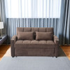 3 In 1 Convertible Sleeper Sofa Bed, Modern Fabric Loveseat Futon Sofa Couch With Pullout Bed, Small Love Seat Lounge Sofa With Reclining Backrest, Furniture For Living Room 3 In 1 Convertible Sleeper Sofa Bed, Modern Fabric Loveseat Futon Sofa Couch With Pullout Bed, Small Love Seat Lounge Sofa With Reclining Backrest, Furniture For Living Room