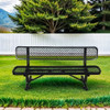 Outdoor Steel Bench With Backrest Outdoor Steel Bench With Backrest