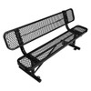 Outdoor Steel Bench With Backrest Outdoor Steel Bench With Backrest