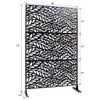 Outdoor & Indoor Privacy Screen Metal Privacy Screen, Freestanding Decorative Privacy Screen For Deck Balcony Patio - Black Outdoor & Indoor Privacy Screen Metal Privacy Screen, Freestanding Decorative Privacy Screen For Deck Balcony Patio - Black