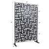 Decorative Freestanding Metal Privacy Screen For Indoor & Outdoor Use Decorative Freestanding Metal Privacy Screen For Indoor & Outdoor Use