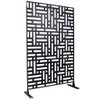 Decorative Freestanding Metal Privacy Screen For Indoor & Outdoor Use Decorative Freestanding Metal Privacy Screen For Indoor & Outdoor Use