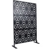 Outdoor & Indoor Metal Privacy Screen, Freestanding Decorative Panels Outdoor & Indoor Metal Privacy Screen, Freestanding Decorative Panels
