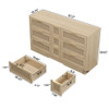 Elegant Rattan Locker With 9 Drawers, Metal Handles Elegant Rattan Locker With 9 Drawers, Metal Handles