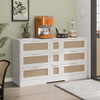 Elegant Rattan Locker With 9 Drawers, Metal Handles Elegant Rattan Locker With 9 Drawers, Metal Handles