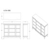 Adalid - Dresser With LED Light And Glittered Drawer Fronts - White Adalid - Dresser With LED Light And Glittered Drawer Fronts - White