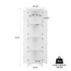 Tall Storage Cabinet With Doors And 4 Shelves For Living Room, Kitchen, Office, Bedroom, Bathroom, Modern Tall Storage Cabinet With Doors And 4 Shelves For Living Room, Kitchen, Office, Bedroom, Bathroom, Modern