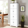 Tall Storage Cabinet With 8 Doors And 4 Shelves, Wall Storage Cabinet For Living Room, Kitchen, Office, Bedroom, Bathroom Tall Storage Cabinet With 8 Doors And 4 Shelves, Wall Storage Cabinet For Living Room, Kitchen, Office, Bedroom, Bathroom