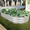 Heavy Duty Galvanized Raised Garden Bed Kit For Vegetables, Flowers & Herbs Heavy Duty Galvanized Raised Garden Bed Kit For Vegetables, Flowers & Herbs