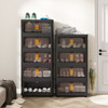 Folding Storage Cabinet With Magnetic Doors And Wheels Folding Storage Cabinet With Magnetic Doors And Wheels