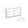 Moon - Dresser With LED Lighting - Marble Moon - Dresser With LED Lighting - Marble