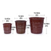 3 Pieces Flowerpot, Planter For Patio, Garden Or Windowsills 3 Pieces Flowerpot, Planter For Patio, Garden Or Windowsills