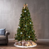 Noble - 7' Hinged Christmas Tree With 500 Clear Lights - Green Noble - 7' Hinged Christmas Tree With 500 Clear Lights - Green