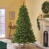 Noble - 7' Hinged Christmas Tree With 500 Clear Lights - Green Noble - 7' Hinged Christmas Tree With 500 Clear Lights - Green