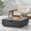 Modern Square Fire Pit With 50,000 Btu