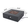 Modern 50,000 Btu Square Fire Table With Propane Tank Modern 50,000 Btu Square Fire Table With Propane Tank