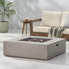 Modern 50,000 Btu Square Fire Table With Propane Tank Modern 50,000 Btu Square Fire Table With Propane Tank
