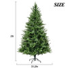 Unlit 7Ft Christmas Tree With Dense Branches, Hinged Design, Realistic Look - Green Unlit 7Ft Christmas Tree With Dense Branches, Hinged Design, Realistic Look - Green
