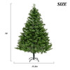 7Ft Spruce Full Christmas Tree Unlit With Hinged Branches And Foldable Stand - Green 7Ft Spruce Full Christmas Tree Unlit With Hinged Branches And Foldable Stand - Green