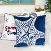 Seastar Starfish Pillow Cover - Indigo