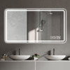 Bathroom Mirror With LED Lights, Anti-Fog Lighted Vanity Mirrors For Wall Mounted And 5 Level Dimmable, Horizontal / Vertical - Clear Bathroom Mirror With LED Lights, Anti-Fog Lighted Vanity Mirrors For Wall Mounted And 5 Level Dimmable, Horizontal / Vertical - Clear