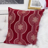 Holiday Throw Pillow With Snowflake Embroidery