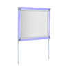 Laura - Mirror With LED Light And Sleek Frame - Silver Laura - Mirror With LED Light And Sleek Frame - Silver