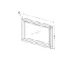 Laura - Mirror With LED Light And Sleek Frame - Silver Laura - Mirror With LED Light And Sleek Frame - Silver