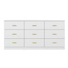 9 Drawer Dresser, Ample Storage For Bedroom
