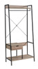 Metal Clothes Rack Open Wardrobe Free Standing With One Drawer Hanging Clothes Rod