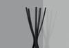 Free Standing Coat Rack 5 Hooks For Entryway - Black