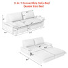 Queen Pull Out 3 In 1 Convertible Sleeper Sofa, Multi-Functional Queen Pull Out 3 In 1 Convertible Sleeper Sofa, Multi-Functional