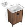 Modern Bathroom Vanity With Top Sink, Engineered Wood Storage Cabinet Modern Bathroom Vanity With Top Sink, Engineered Wood Storage Cabinet