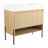 Modern Bathroom Vanity Combo With Single Resin Sink And Storage Cabinet Modern Bathroom Vanity Combo With Single Resin Sink And Storage Cabinet