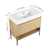 Modern Bathroom Vanity Combo With Single Resin Sink And Storage Cabinet Modern Bathroom Vanity Combo With Single Resin Sink And Storage Cabinet