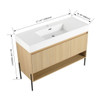 Modern Bathroom Vanity Combo With Single Resin Sink And Storage Cabinet Modern Bathroom Vanity Combo With Single Resin Sink And Storage Cabinet