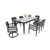 Modern Outdoor Patio Dining Set With Table And Chairs With Sunbrella Cushions