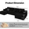 Modular U-Shaped Sectional Sofa With Reversible Design Modular U-Shaped Sectional Sofa With Reversible Design