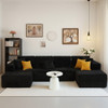 Modular U-Shaped Sectional Sofa With Reversible Design Modular U-Shaped Sectional Sofa With Reversible Design