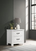 Cassini - 2 Drawer Nightstand Bedside Table - White Cassini - 2 Drawer Nightstand Bedside Table - White
